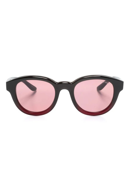  Giorgio Armani Round-frame Sunglasses - Black 