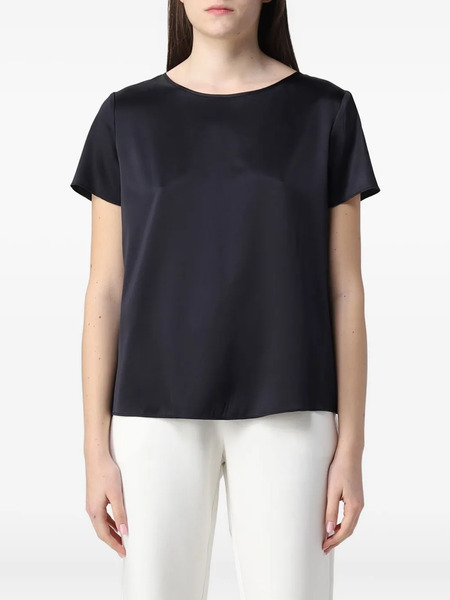 Giorgio Armani Satin Top - Black 