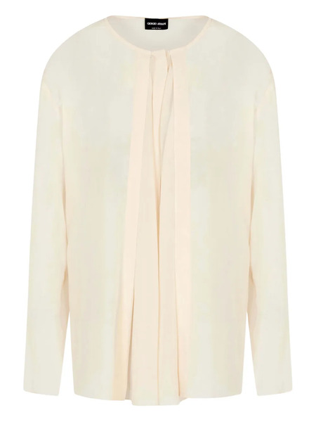  Giorgio Armani Silk Blouse - Neutrals 