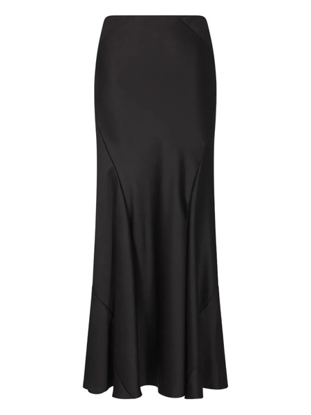  Giorgio Armani Silk Maxi Skirt - Black 