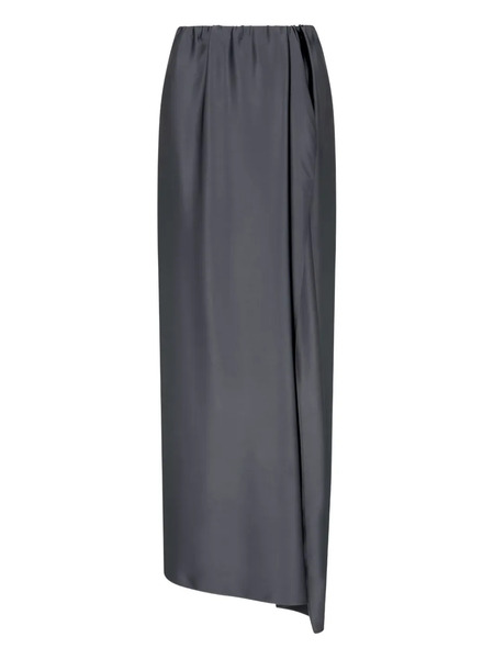  Giorgio Armani Silk Maxi Skirt - Grey 