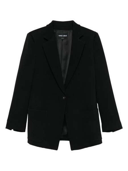  Giorgio Armani Single-breasted Blazer - Black 