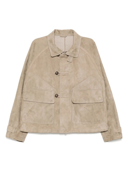  Giorgio Armani Suede Jacket - Neutrals 