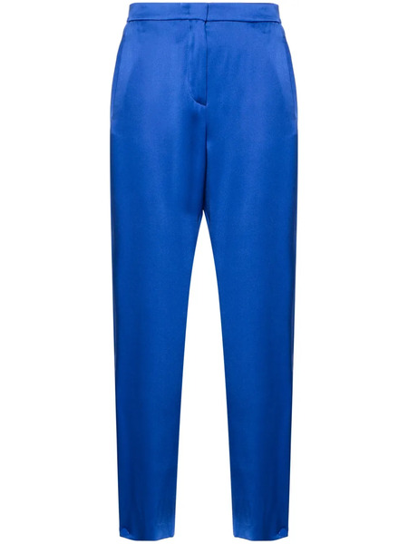  Giorgio Armani Tapered Silk Trousers - Blue 