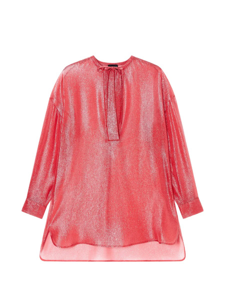  Giorgio Armani Tie Neck Blouse - Pink 