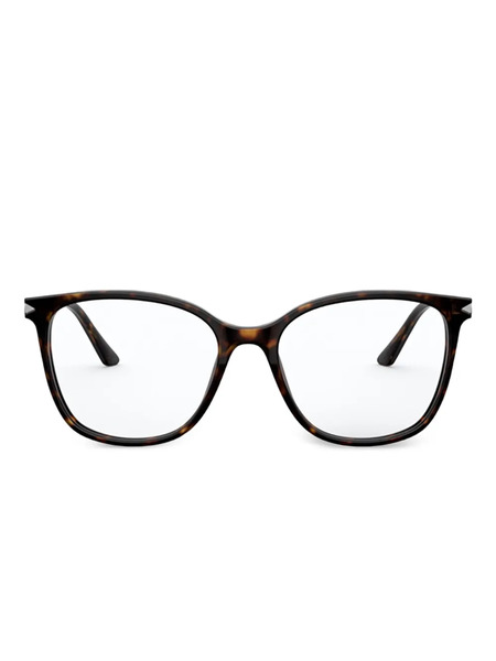  Giorgio Armani Tortoiseshell Round Glasses - Brown 