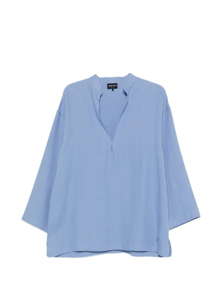  Giorgio Armani V-neck Shirt - Blue 