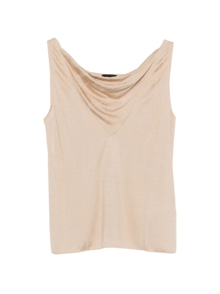  Giorgio Armani V-neck Sleeveless Top - Neutrals 