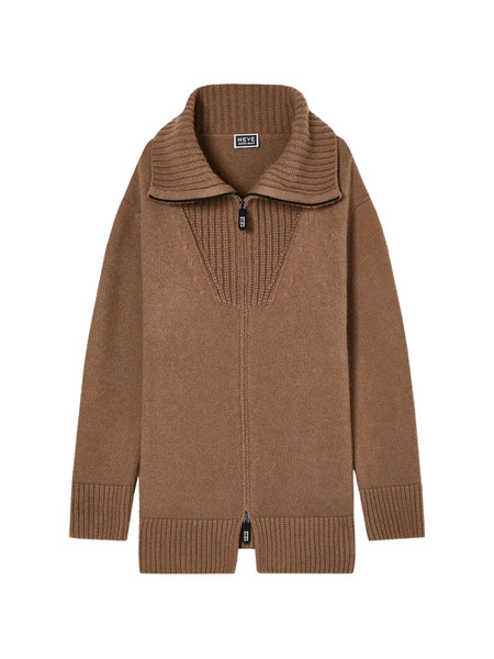  Giorgio Armani Wide-collar Cardigan - Brown 