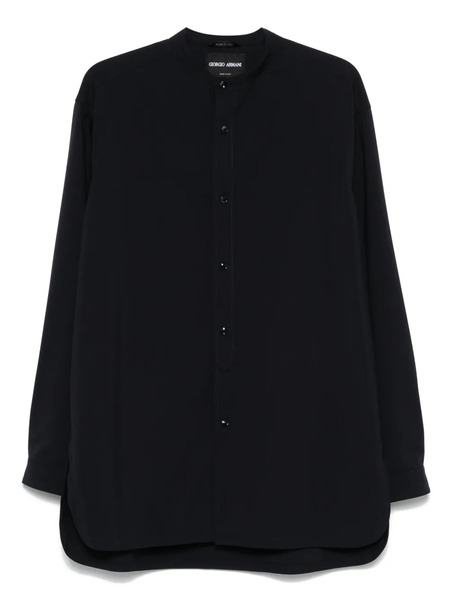  Giorgio Armani Wool Shirt - Blue 