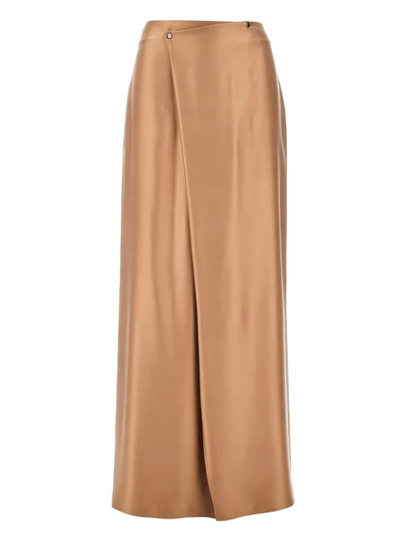  Giorgio Armani Wrapped Maxi Skirt - Neutrals 