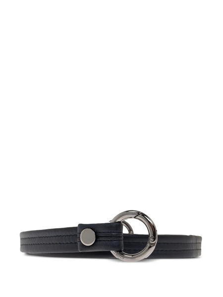  Giorgio Armani Zip Leather Clutch - Blue 