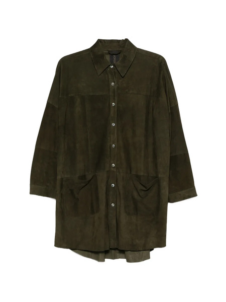  Giorgio Brato Patch-pockets Long Shirt - Green 