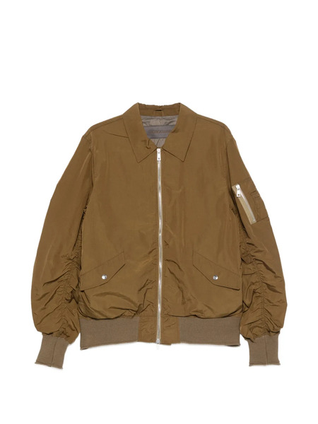  Giorgio Brato Pointed-collar Bomber Jacket - Green 