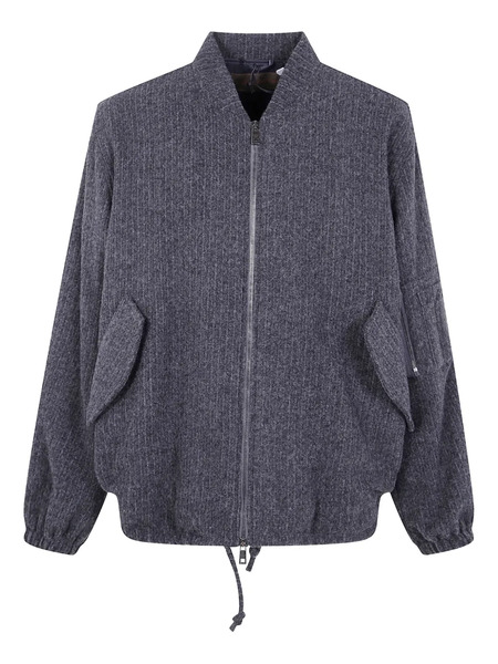  Giorgio Brato Zip Bomber Jacket - Grey 