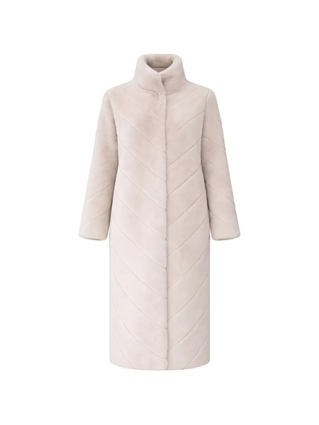  Giovanni Paris Madone Long Faux Fur Coat - Neutrals 