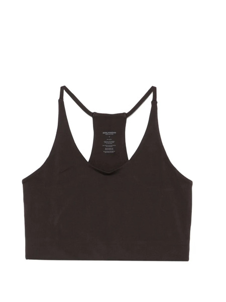  Girlfriend Collective Float Cleo Halter Sports Bra - Brown 