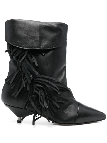  Gisel Moire Ariana Ankle Boots - Black 