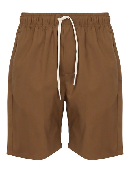  Giuliano Galiano Elasticated-waist Drawstring Shorts - Brown 