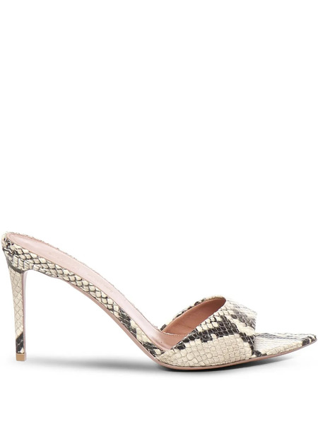  Giuliano Galiano 80mm Alixia Sandals - Grey 