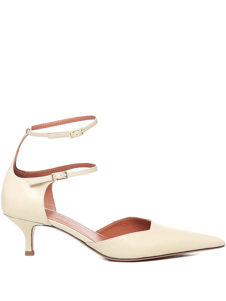  Giuliano Galiano 30mm Demi Double-strap Pointed Pumps - Neutrals 
