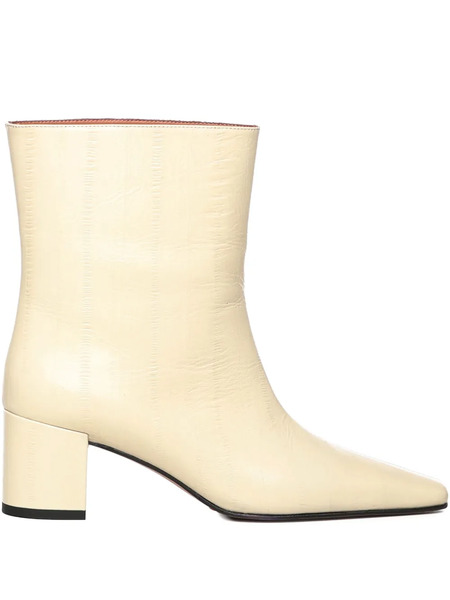  Giuliano Galiano 60mm Stefy Leather Ankle Boots - Neutrals 