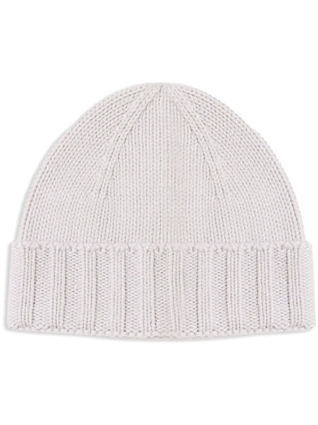  Giuliano Galiano Wool Beanie Hat - Neutrals 