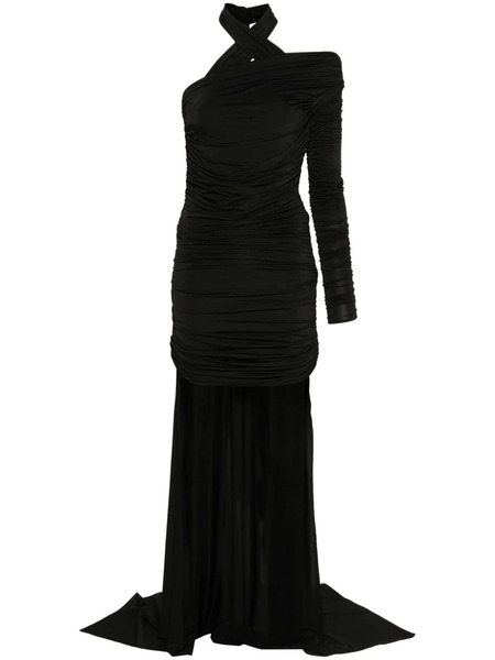 Giuseppe Di Morabito Asymmetric Draped Mini Dress - Black 