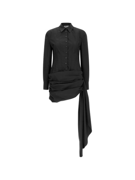  Giuseppe Di Morabito Bustier Draped Mini Dress - Black 