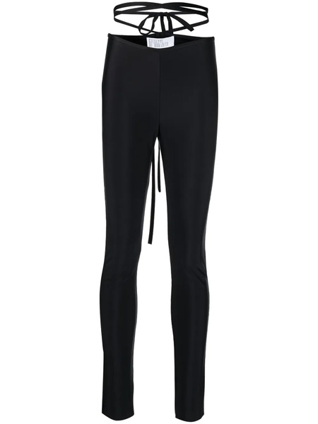  Giuseppe Di Morabito Crossover-strap High-waisted Leggings - Black 
