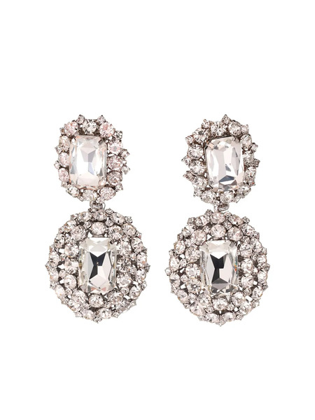  Giuseppe Di Morabito Crystal-embellished Drop Earrings - Silver 