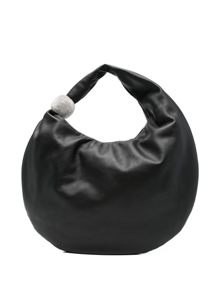  Giuseppe Di Morabito Crystal-embellished Knot Shoulder Bag - Black 