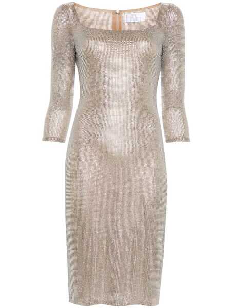  Giuseppe Di Morabito Crystal-embellished Midi Dress - Neutrals 