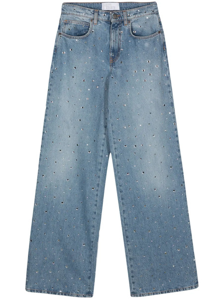  Giuseppe Di Morabito Crystal-embellished Straight Jeans - Blue 
