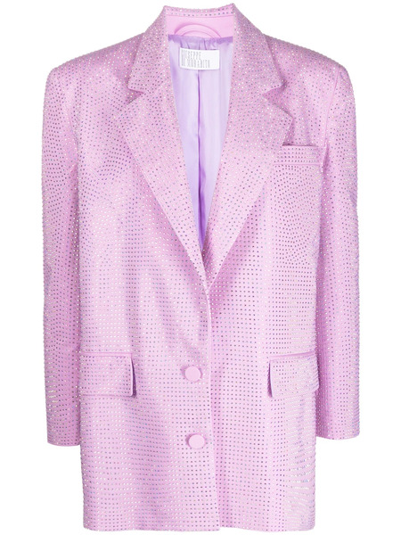  Giuseppe Di Morabito Crystal-embellishment Cotton-blend Blazer - Pink 