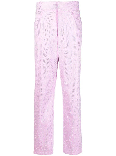  Giuseppe Di Morabito Crystal-embellishment Trousers - Purple 