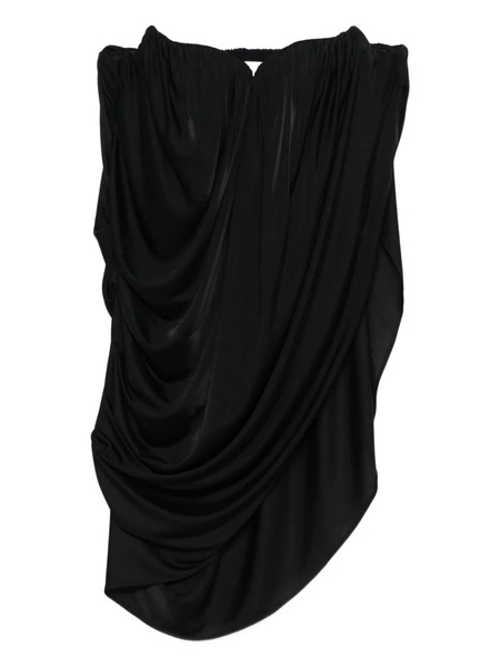  Giuseppe Di Morabito Draped Strapless Top - Black 