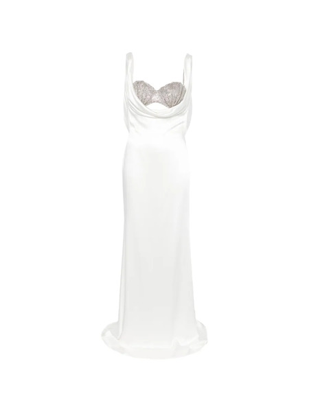  Giuseppe Di Morabito Embellished Maxi Dress - White 