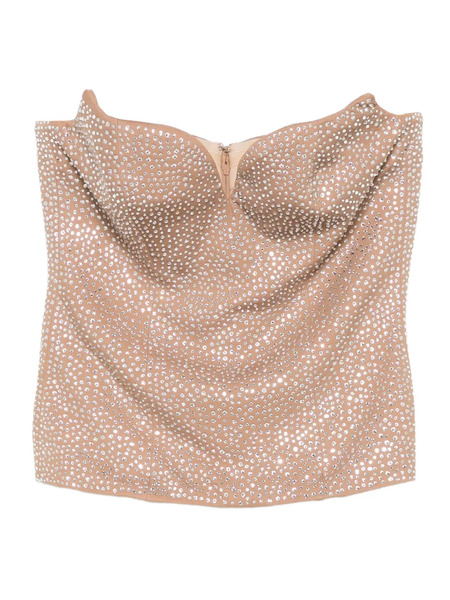  Giuseppe Di Morabito Embellished Strapless Top - Neutrals 