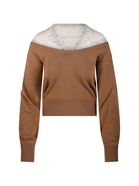  Giuseppe Di Morabito Embellished Sweater - Brown 