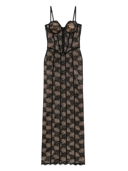  Giuseppe Di Morabito Floral-lace Gown - Black 