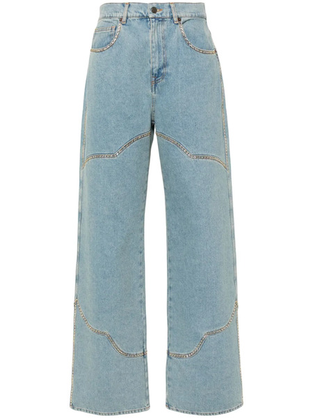  Giuseppe Di Morabito High-rise Straight-leg Jeans - Blue 