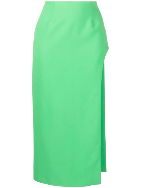  Giuseppe Di Morabito High-waisted Side-slit Skirt - Green 