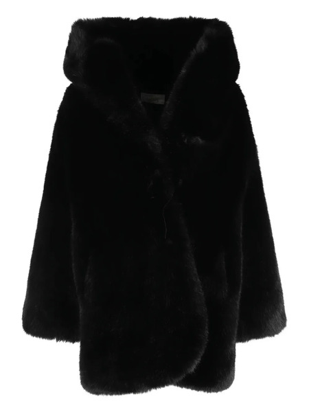  Giuseppe Di Morabito Hooded Long-sleeve Coat - Black 