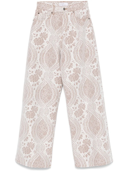  Giuseppe Di Morabito Lace-effect Jeans - Neutrals 