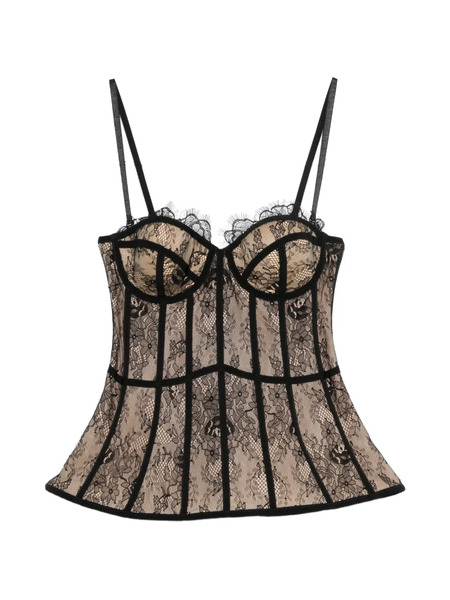  Giuseppe Di Morabito Lace-fabric Top - Neutrals 