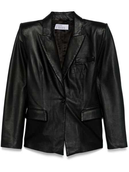  Giuseppe Di Morabito Leather Blazer - Black 