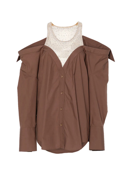  Giuseppe Di Morabito Long-sleeve Mini Dress - Brown 