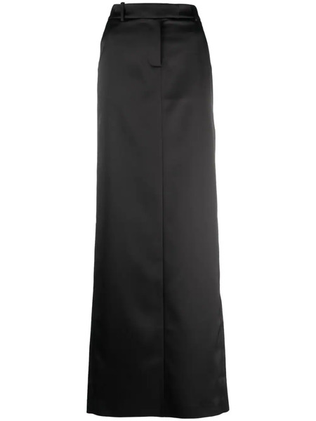  Giuseppe Di Morabito Mid-rise Satin-finish Maxi Skirt - Black 