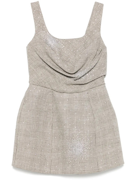  Giuseppe Di Morabito Rhinestone-embellished Mini Dress - Neutrals 